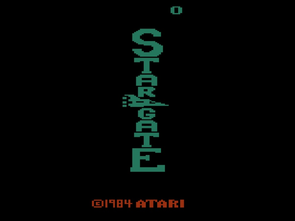 Title Screen of Stargate for Atari 2600